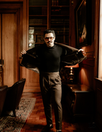 Double-Breasted Italian Suit Marsala