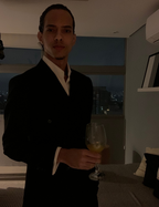 Double Breasted Genoa Black Suit