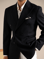 Double-Breasted Italian Suit Marsala
