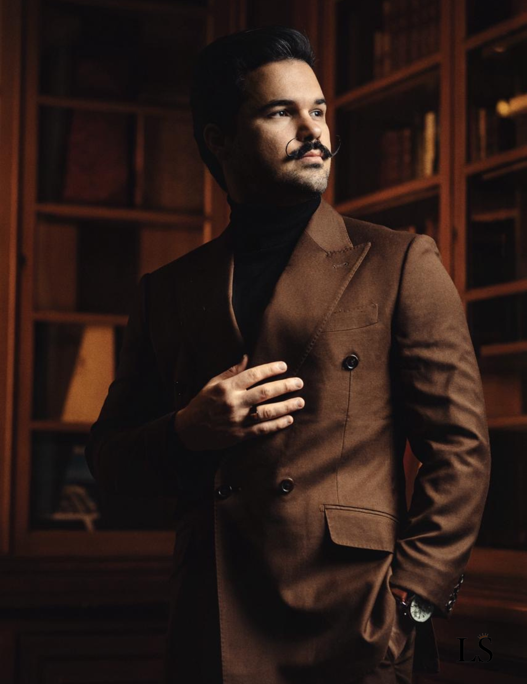 Brown Bologna Overlap Suit