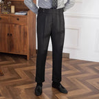 Double Breasted Genoa Black Suit