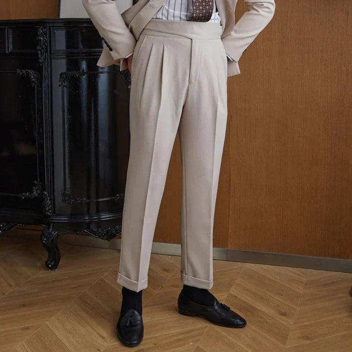 Double-Breasted Italian Suit Marsala