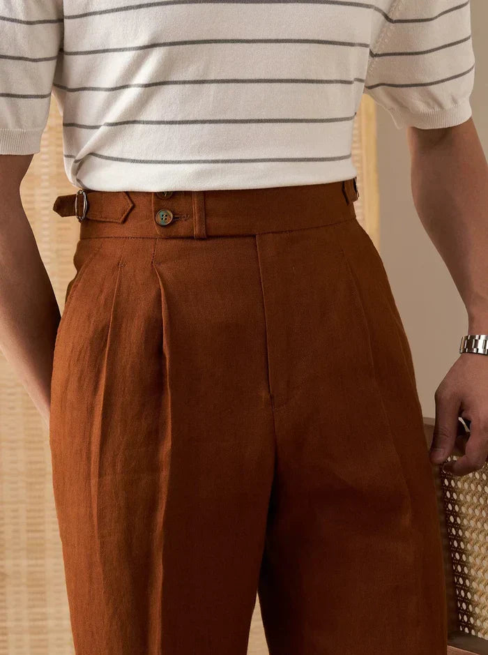 Linen Pants Looped LS035