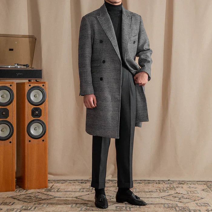 Prince of Wales Double Breasted Overcoat