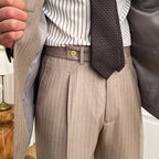 Double Breasted English Pinstripe Suit