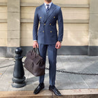 Double Breasted English Pinstripe Suit