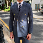 Double Breasted English Pinstripe Suit