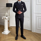 Double Breasted English Pinstripe Suit