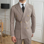 Double Breasted English Pinstripe Suit