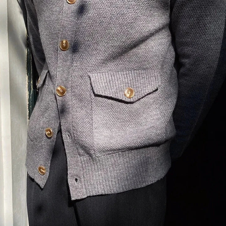 English Cardigan with Front Pockets