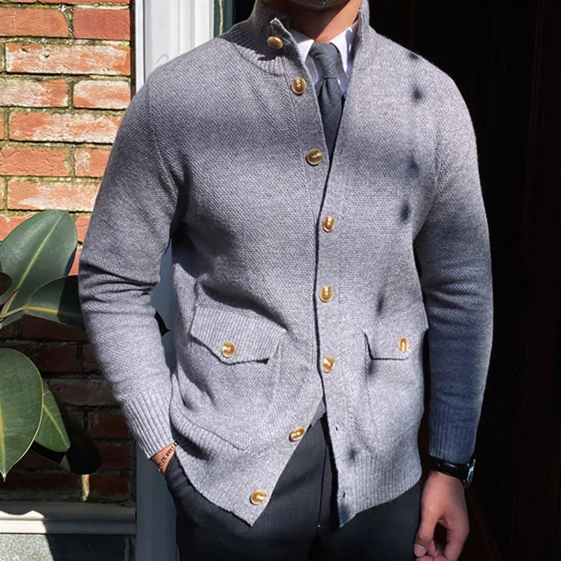 English Cardigan with Front Pockets