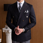 Double-Breasted Blazer Looped LS012