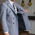 Double Breasted Men's Overcoat Looped LS001