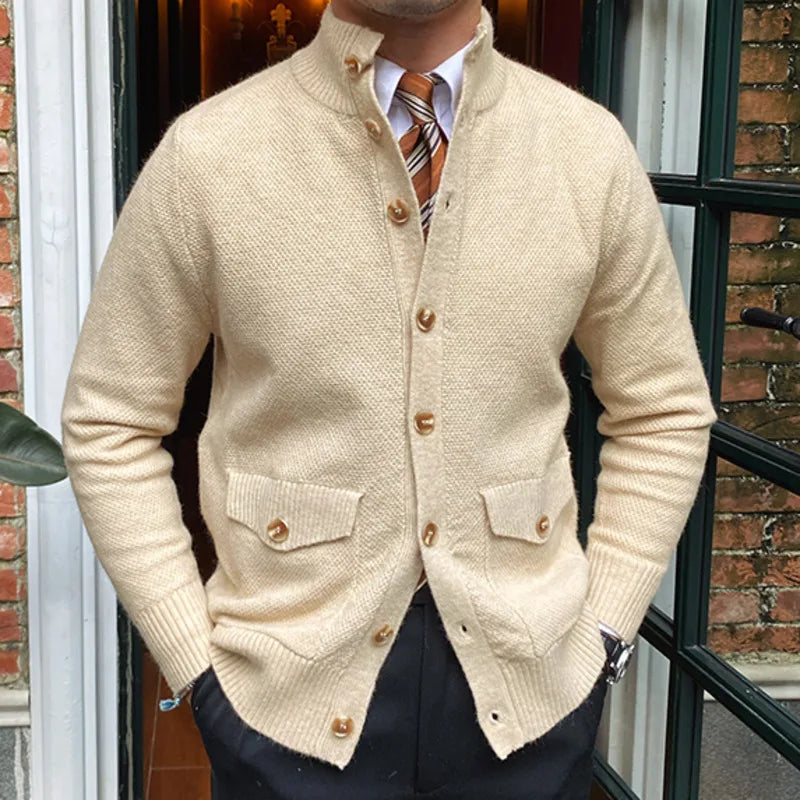 English Cardigan with Front Pockets