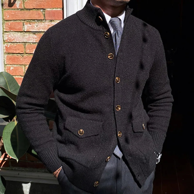 English Cardigan with Front Pockets