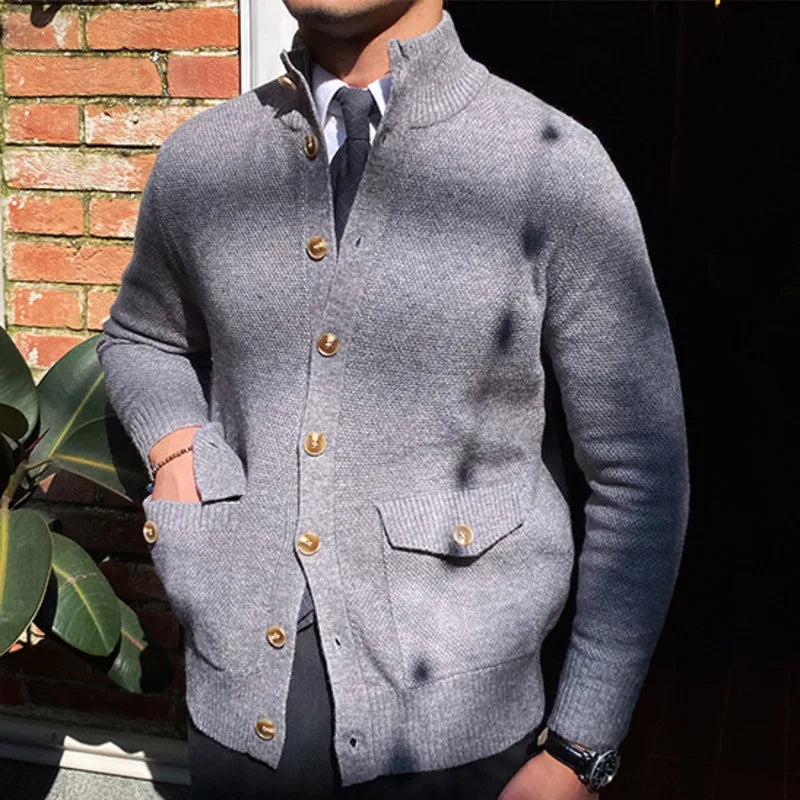 English Cardigan with Front Pockets