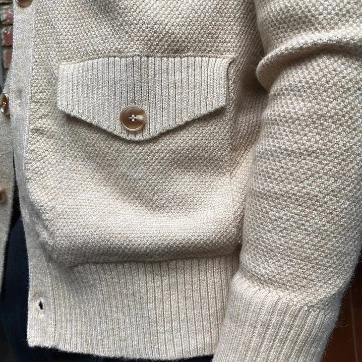 English Cardigan with Front Pockets