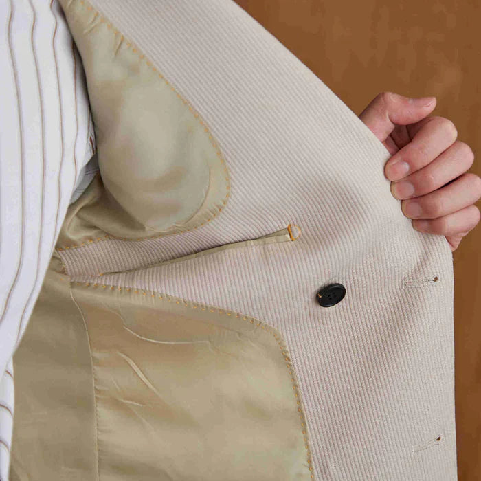 Double-Breasted Italian Suit Marsala