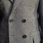Double Breasted Men's Overcoat Looped LS001