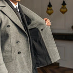 Double Breasted Men's Overcoat Looped LS001