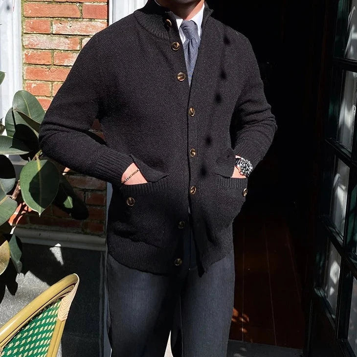 English Cardigan with Front Pockets