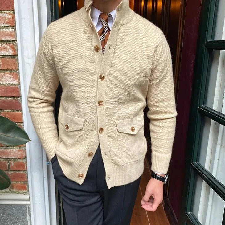 English Cardigan with Front Pockets