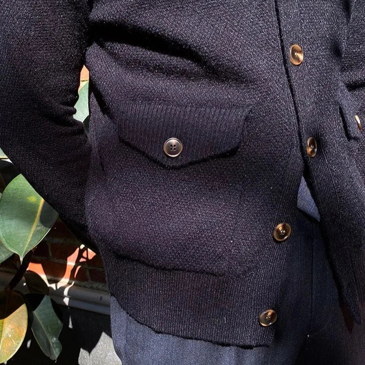 English Cardigan with Front Pockets